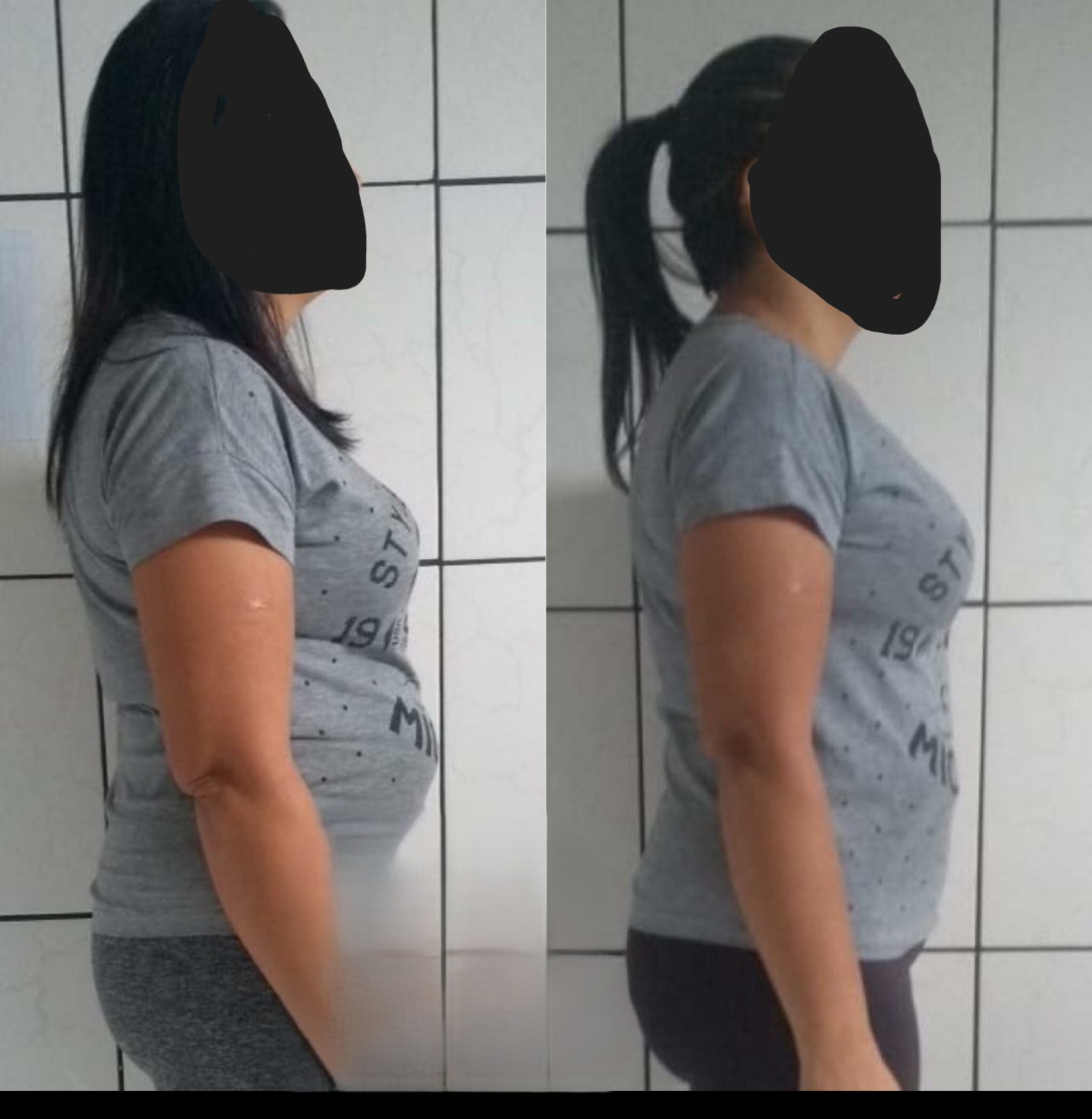Client 16 lean mass increase with reduced midsection (before and after)