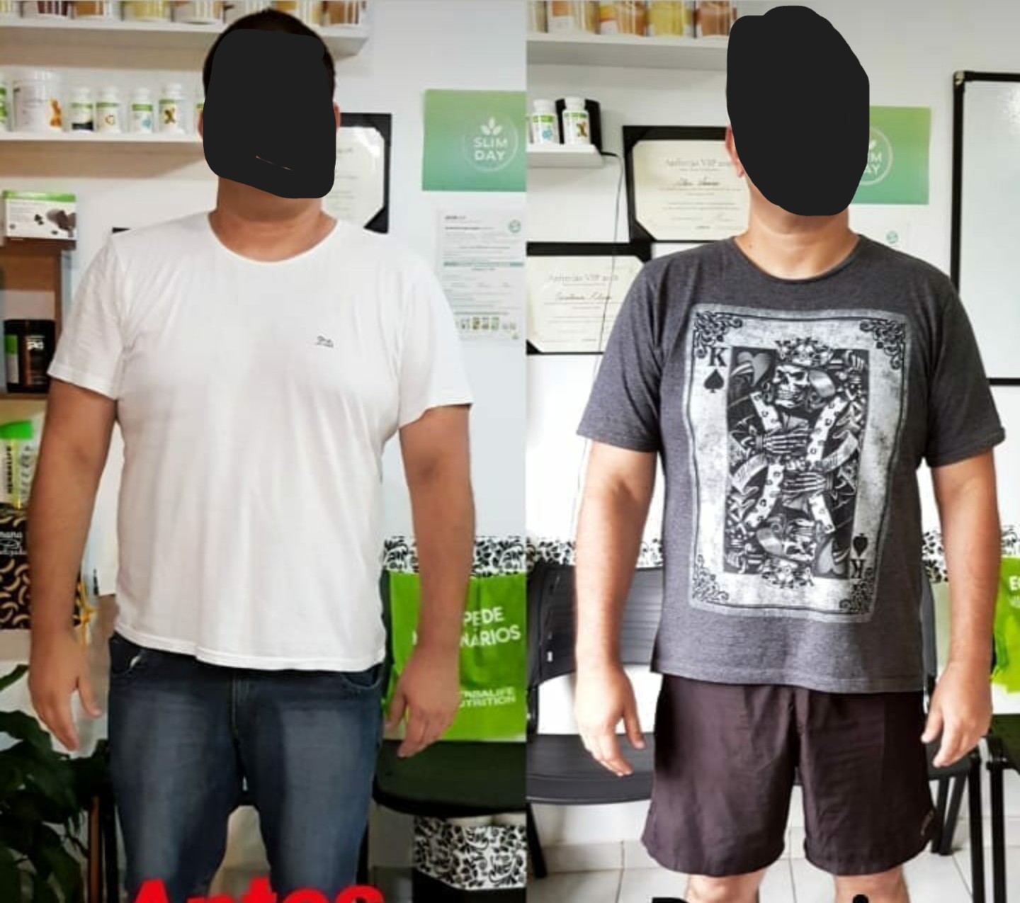 Client 17 muscular shape enhancement and fat loss (before and after)